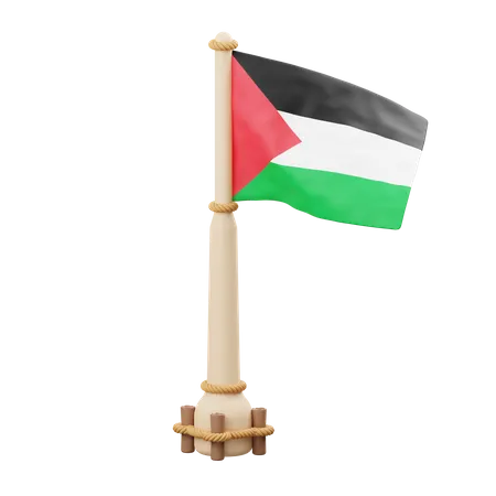 Bandera Palestina  3D Icon