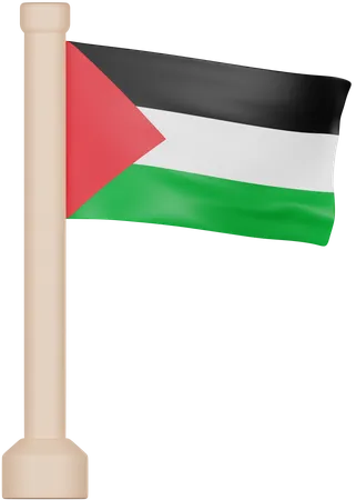 Bandera Palestina  3D Icon