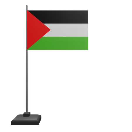 Bandera Palestina  3D Icon