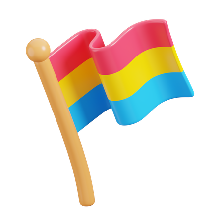 Bandera pansexual  3D Icon