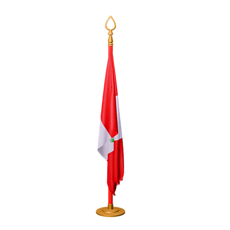 Bandera de perú  3D Icon