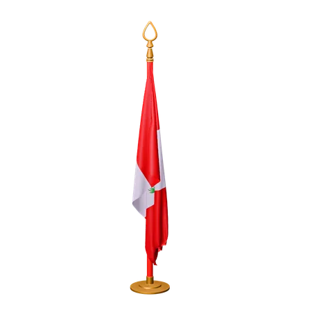 Bandera de perú  3D Icon