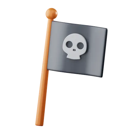 Bandera de piratas  3D Icon