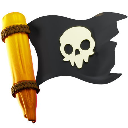 Bandera de piratas  3D Icon