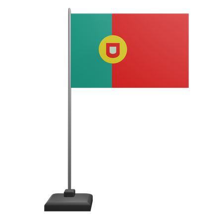 Bandera de portugal  3D Icon