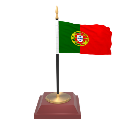 Bandera de portugal  3D Icon