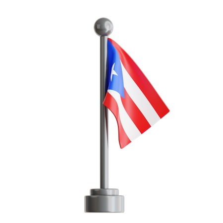 Bandera puertorriqueña 2  3D Icon