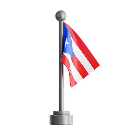 Bandera puertorriqueña 2  3D Icon