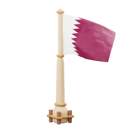 Bandera de qatar  3D Icon