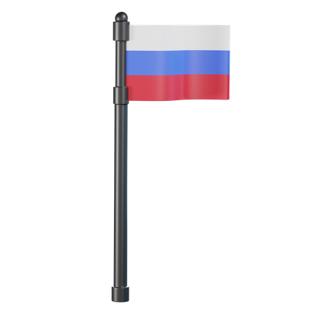 Bandera rusa  3D Icon