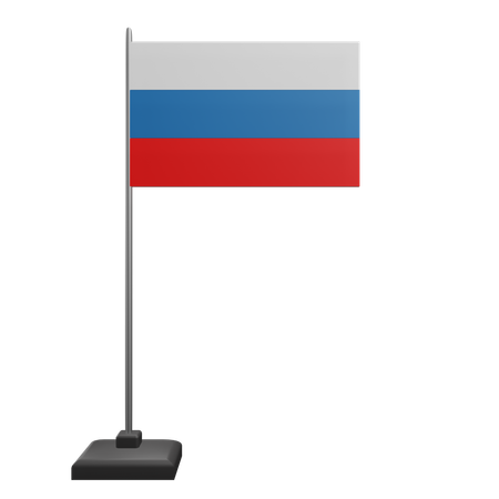 Bandera de rusia  3D Icon