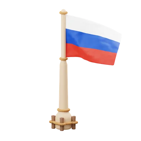 Bandera de rusia  3D Icon