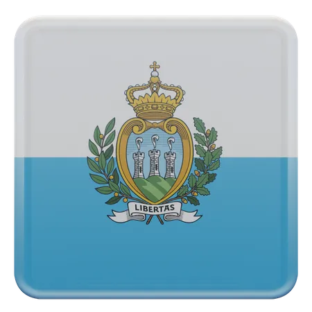 Bandera de san marino  3D Flag