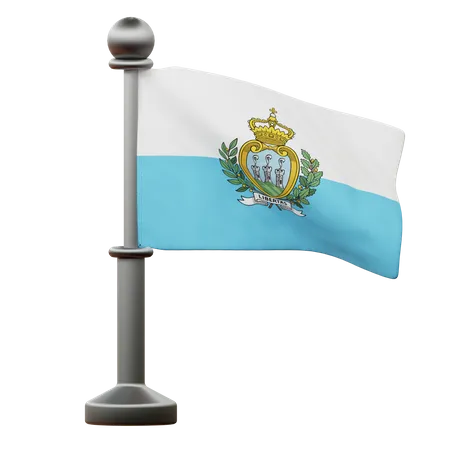 Bandera de san marino  3D Icon