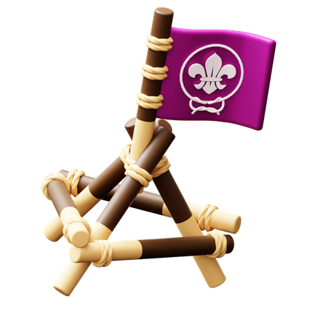 Bandera scout mundial  3D Icon