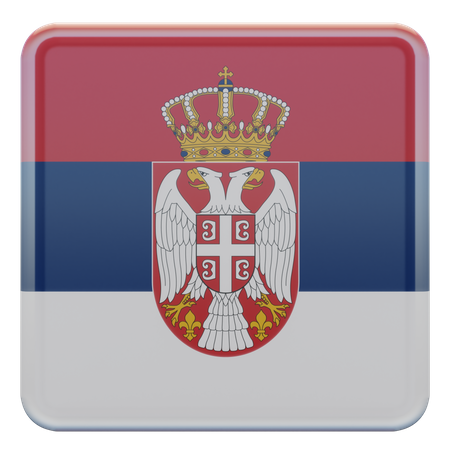 Bandera serbia  3D Flag