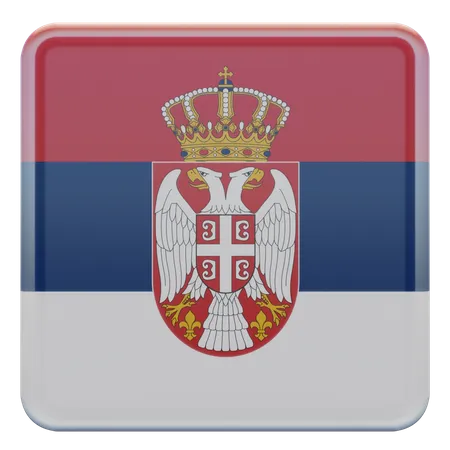 Bandera serbia  3D Flag