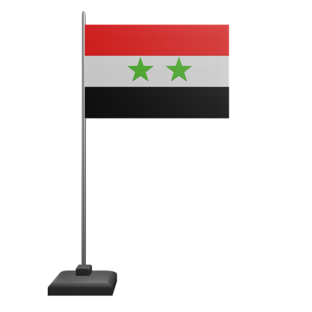 Bandera de siria  3D Icon