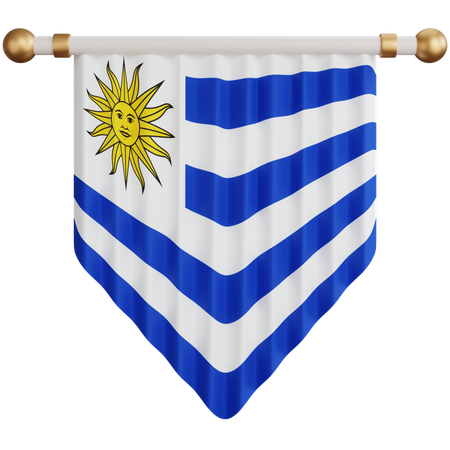 Bandera uruguaya  3D Icon