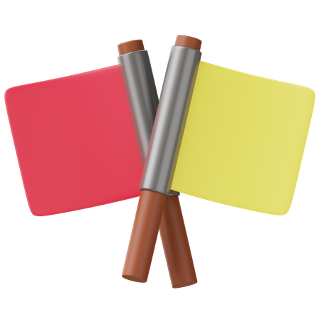 Banderas ferroviarias  3D Icon