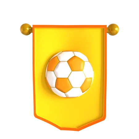 Banderín de fútbol  3D Icon