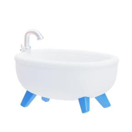 Bañera  3D Icon