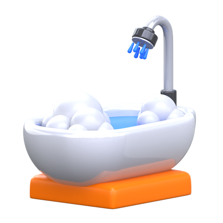 Bañera  3D Icon