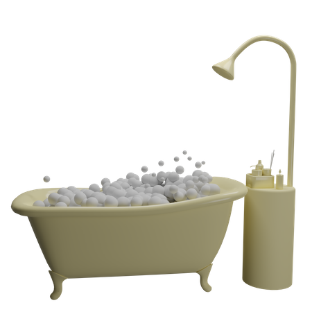 Bañera  3D Illustration