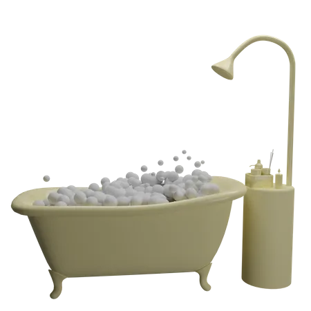 Bañera  3D Illustration