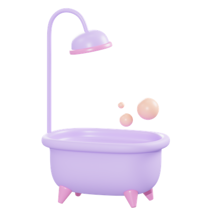 Bañera  3D Illustration