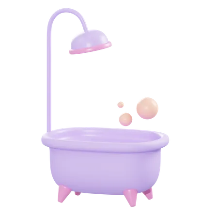 Bañera  3D Illustration