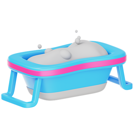 Bañera de bebé  3D Icon