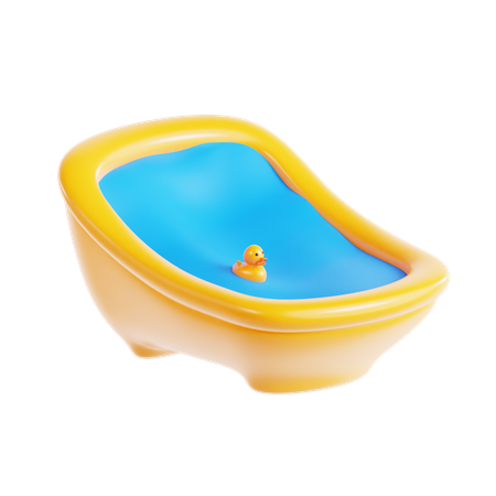 Bañera de bebé  3D Icon