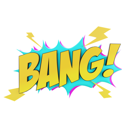 Bang  3D Sticker