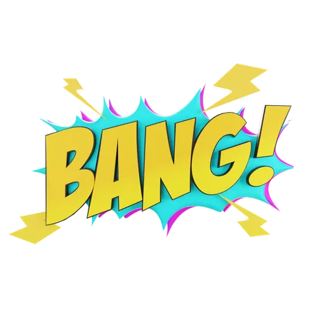 Bang  3D Sticker