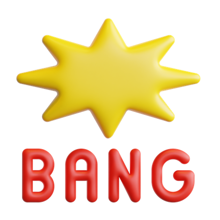 Bang  3D Sticker