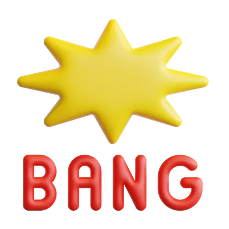 Bang  3D Sticker