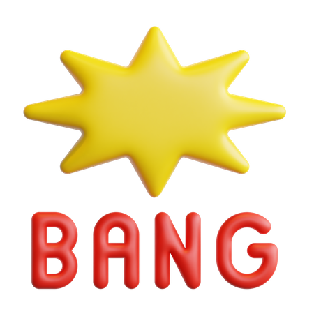 Bang  3D Icon