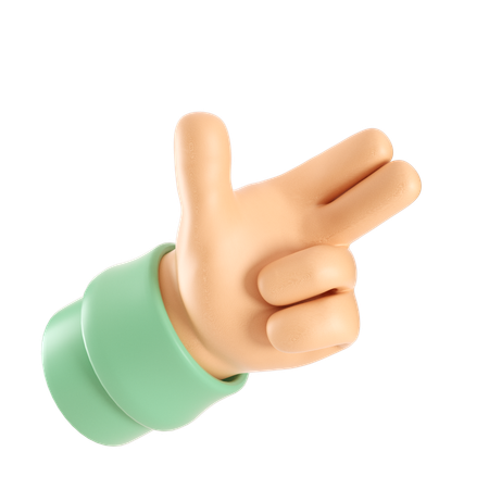Bang bang gesto com a mão  3D Icon