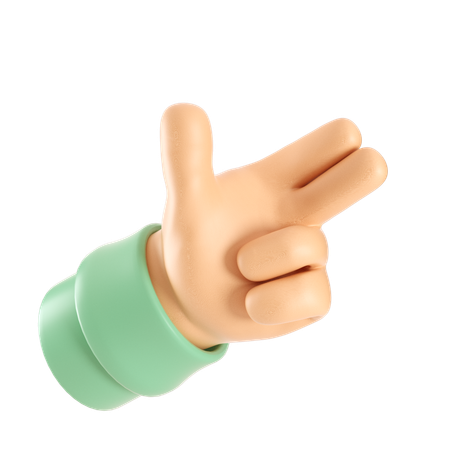 Bang Bang Hand Gesture  3D Icon