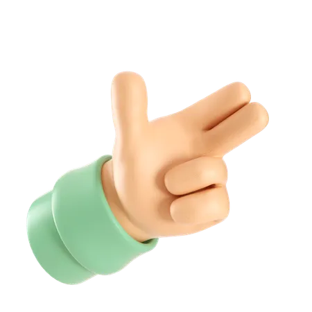 Bang Bang Hand Gesture  3D Icon