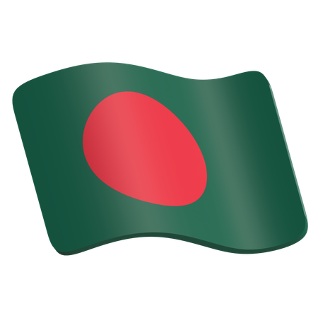 Bangladesch flagge  3D Icon