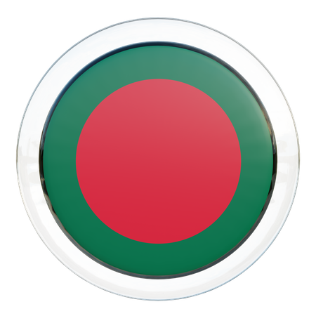 Bangladesch Flagge Glas  3D Flag