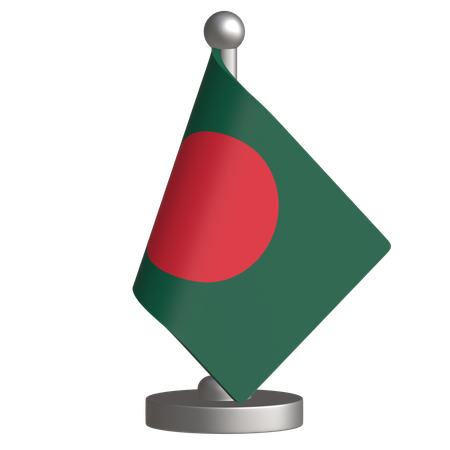 Drapeau de bureau du Bangladesh  3D Icon