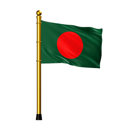 Bangladesh Flag  3D Icon