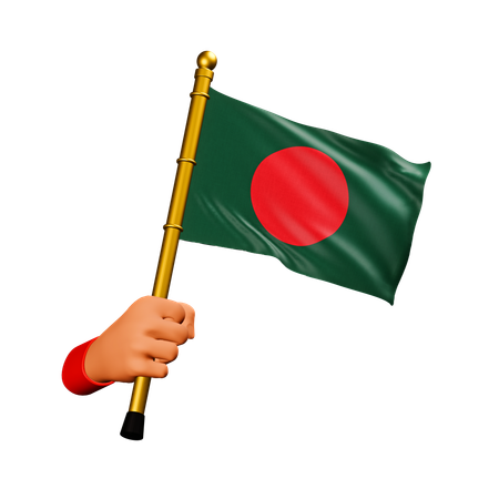 Bangladesh Flag  3D Icon