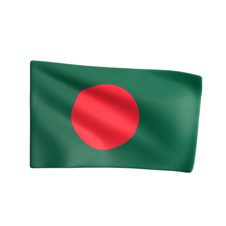 Bangladesh Flag  3D Icon