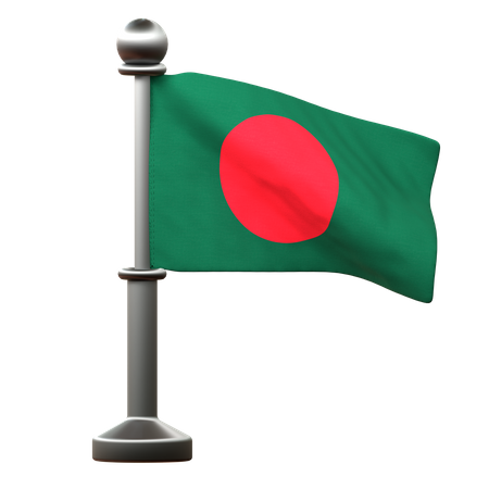 Bangladesh Flag  3D Icon