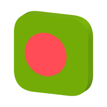 Bangladesh Flag  3D Icon