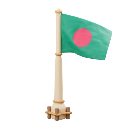 Bangladesh Flag  3D Icon